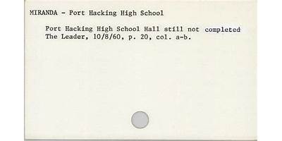 Port Hacking High School