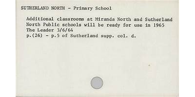 Sutherland North Public School